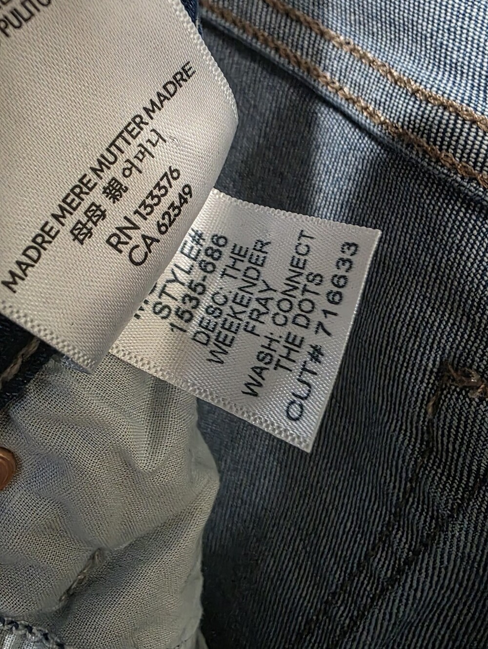 New! Mother The Weekender Fray Boot Cut Jeans - Picture 8 of 8